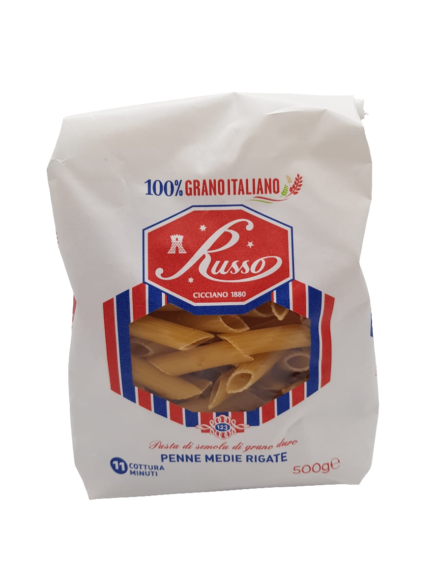 Russo Penne Medie Rigate 500g