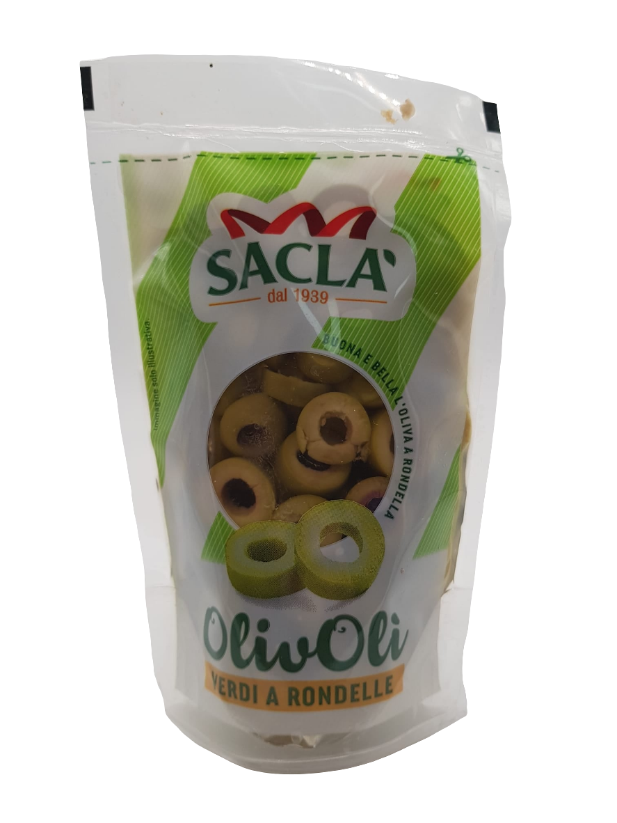 Sacla' Olivoli' Olive Verdi A Rondelle 85g