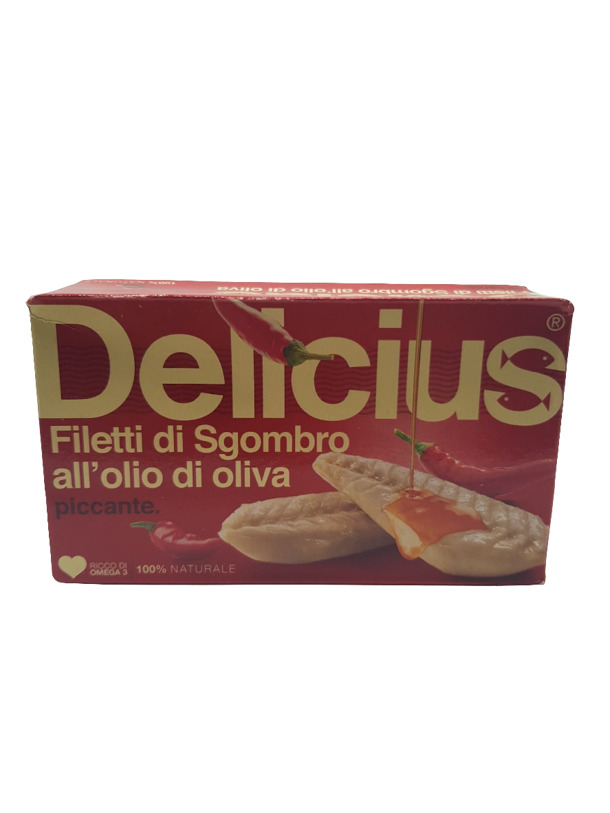 Delicius Filetti di Sgombro Piccante 125g