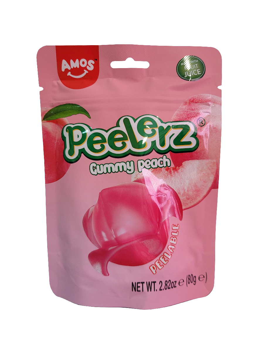 Amos Peelerz Peach Gummy 80g