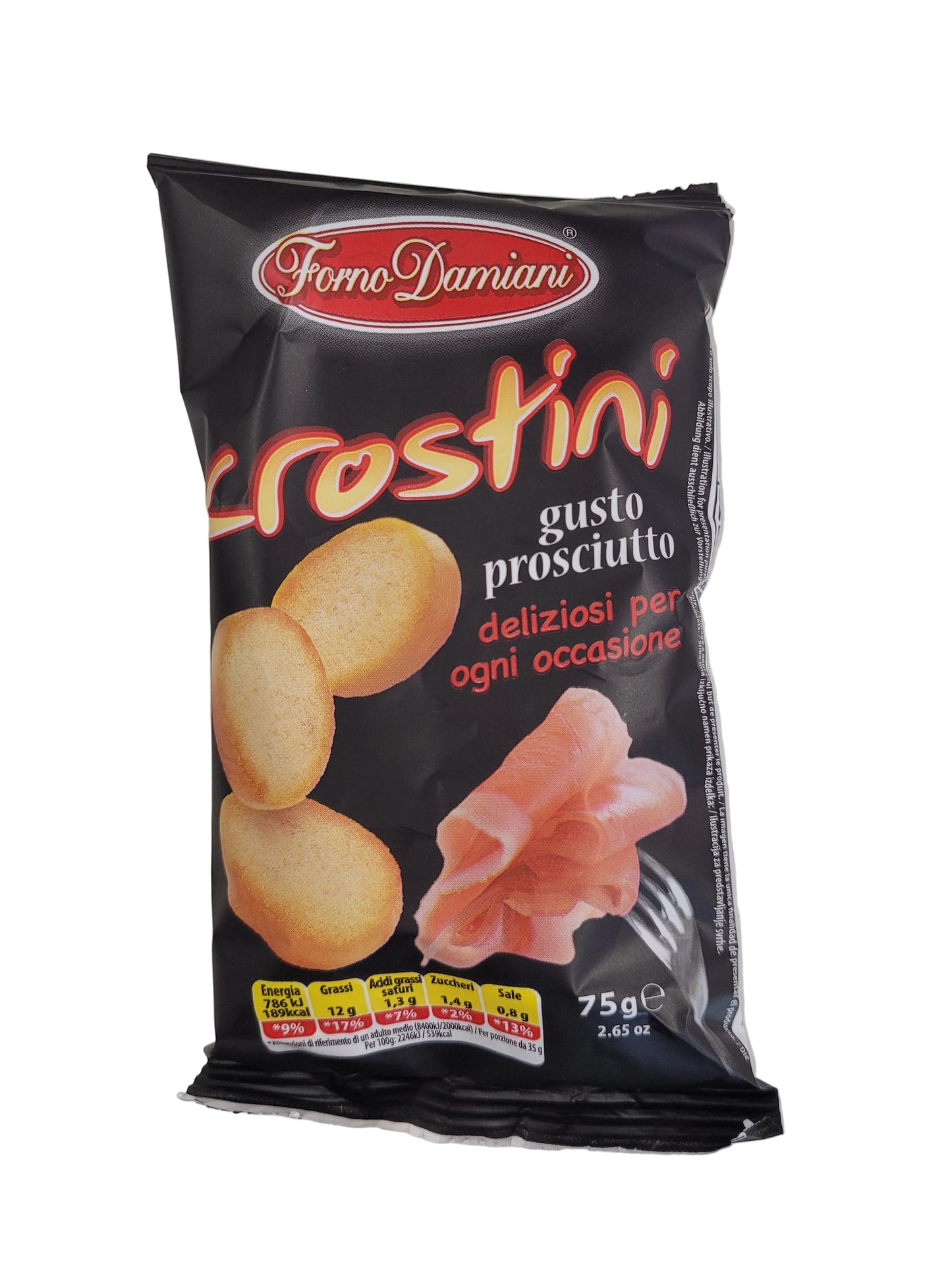 Forno Damiani Crostini al Prosciutto 75g