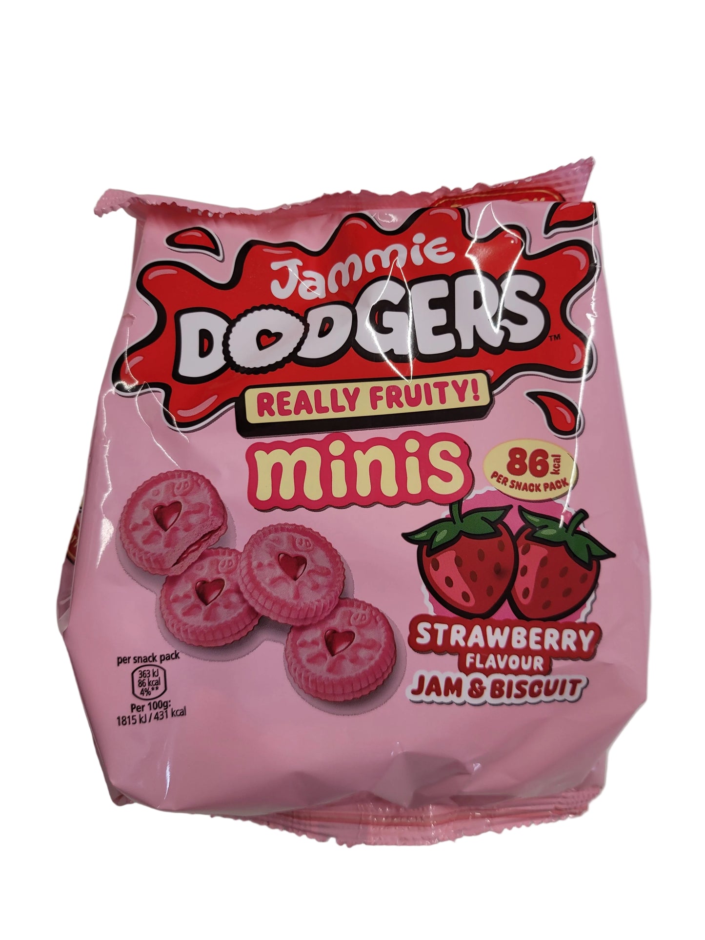 Jammie Dodgers Really Fruity Strawberry Mini's 120g