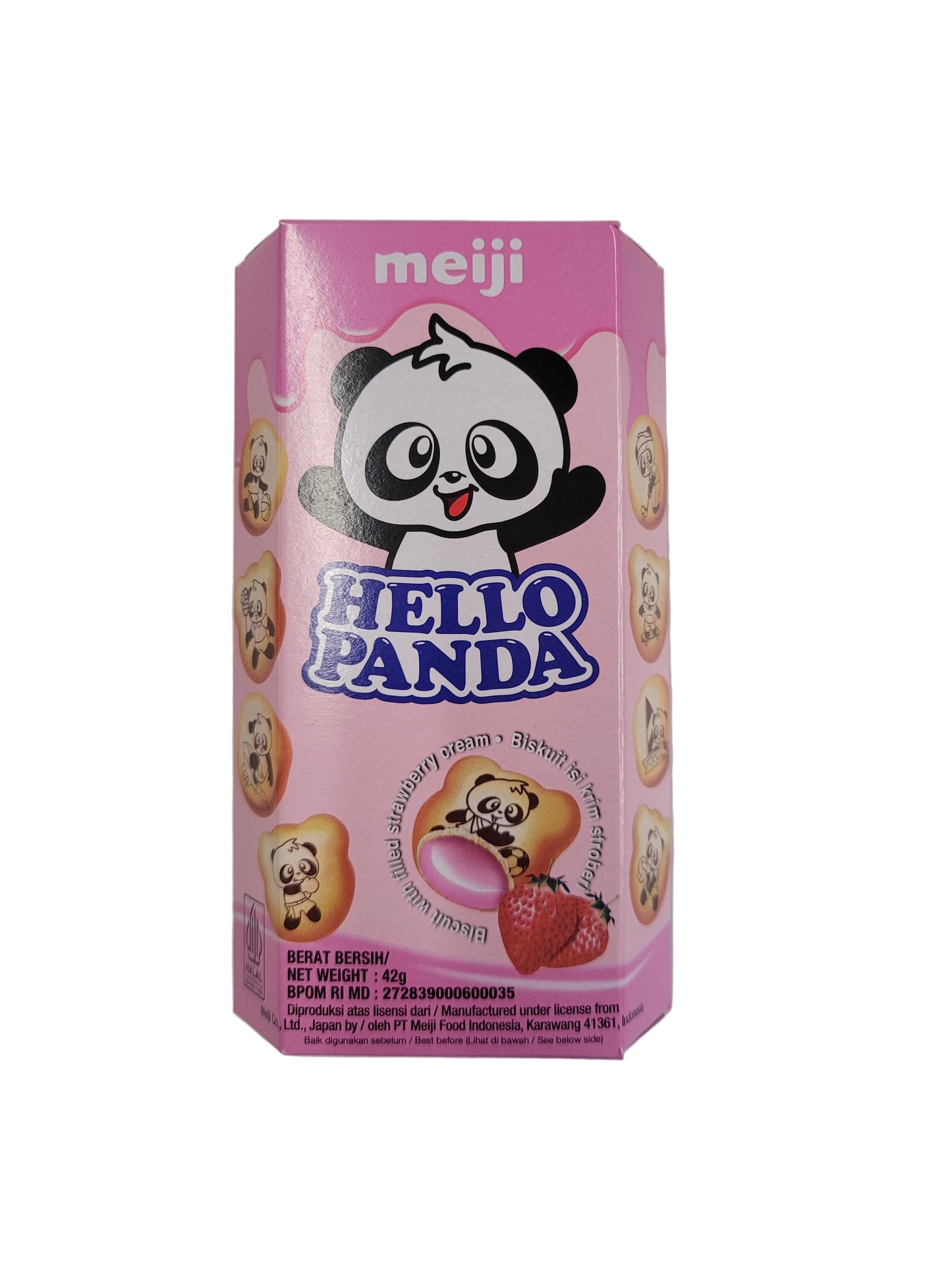 MEIJI Hello Panda Biscuits Strawberry 50g