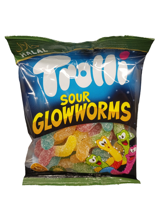 Trolli Sour Glowworms 100g (Halal)
