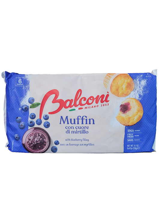 Balconi Muffin Con Cuore di Mirtillo 240g