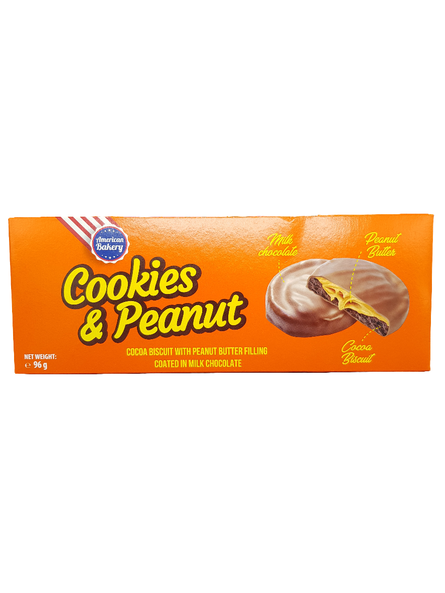 American Bakery Cookies & Peanut 96g (MHD: 4.12.2025)