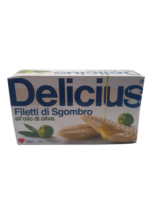 Delicius Filetti di Sgombro Olio di Oliva 125g