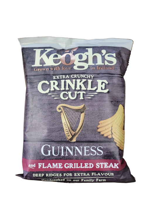 Keoghs Crinkle Cut Guinness and Flame Grilled Steak 125g