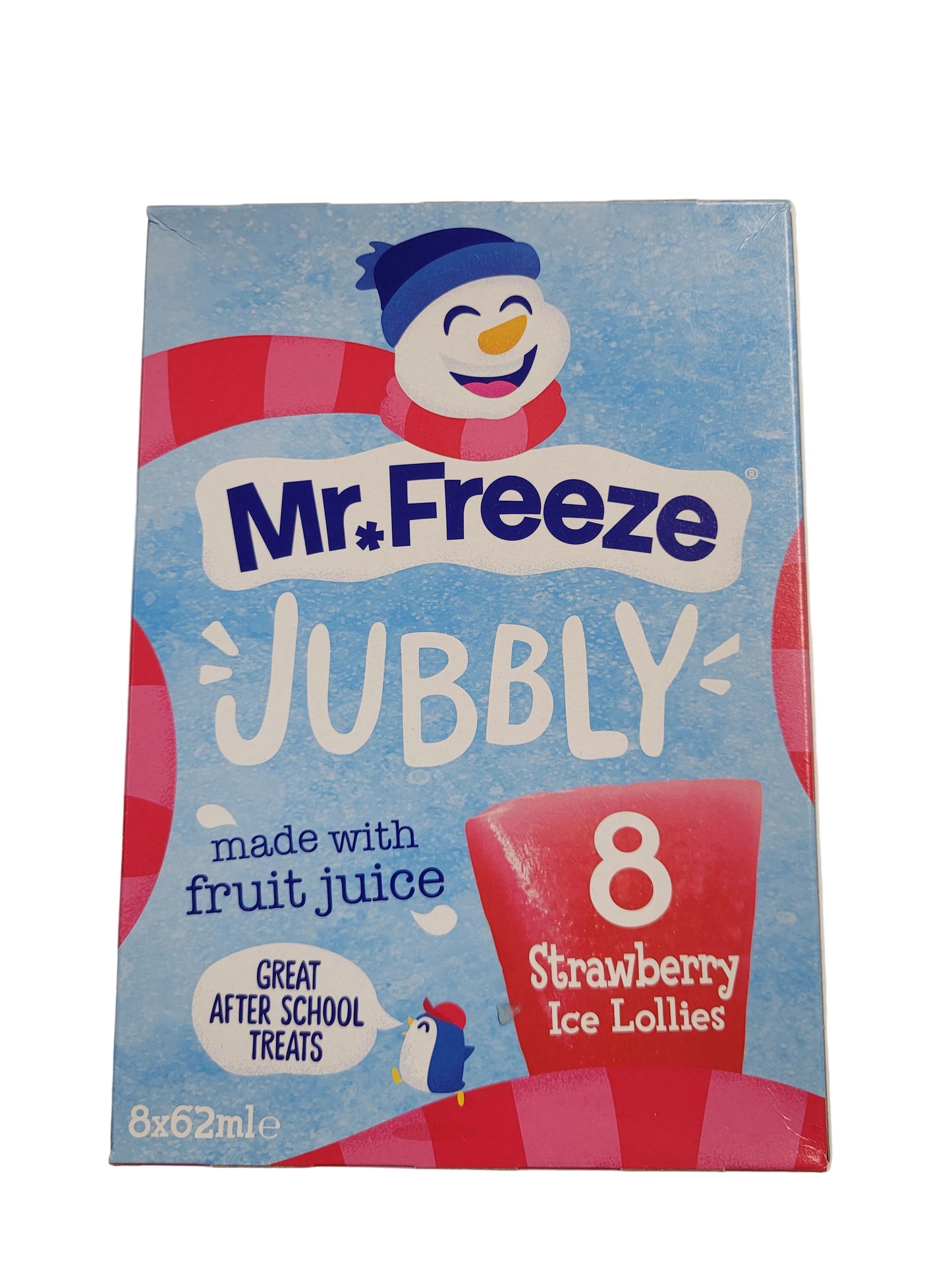 Calypso Mr Freeze - Jubbly Freeze Pops Strawberry 8 Stück