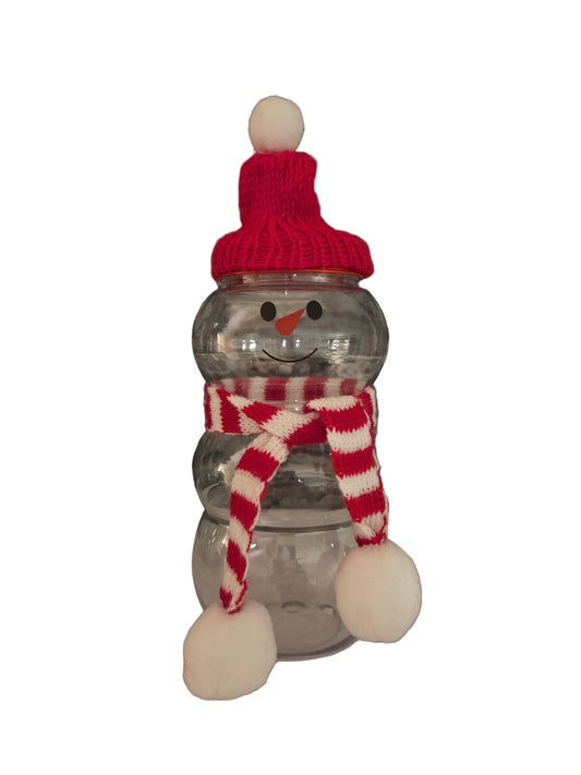 Schneemann Bottle Rot - Mandeln & Schokonüsse 300g