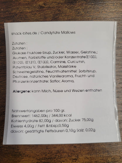 Marshmallow Eimer 500g mit Vollmilchschokolade