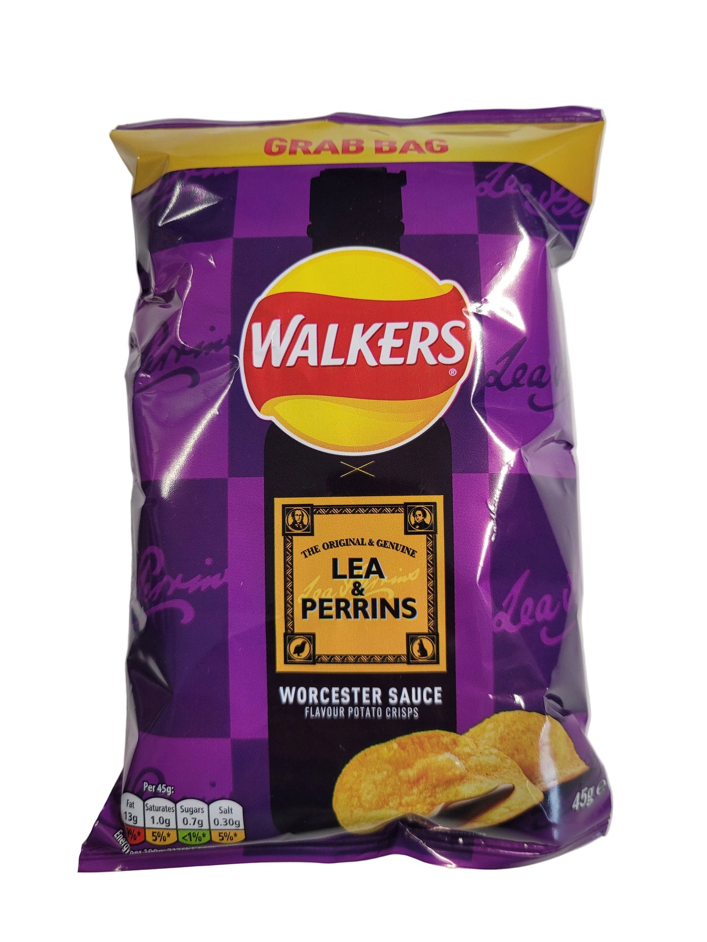 Walkers Lea & Perrins Worcester Sauce Chips 45g (MHD: 13.06.2026)