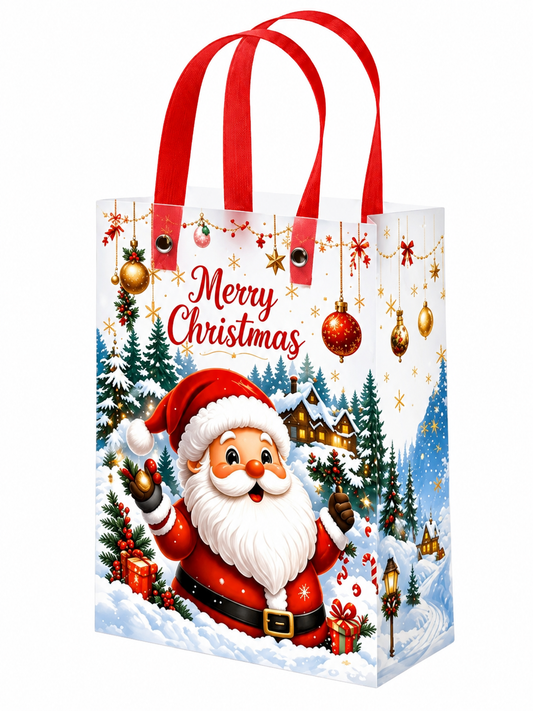 Weihnachts-Tüte gefüllt rot